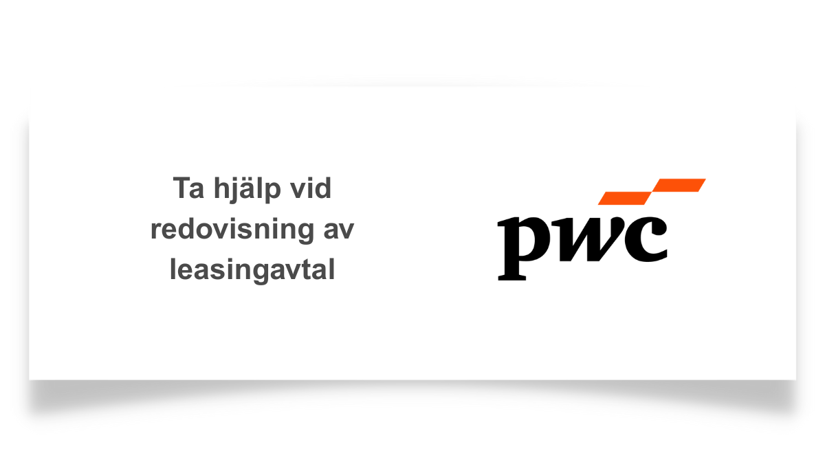 Ta hjälp vid redovisning av leasingavtal